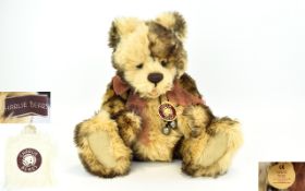 Charlie Bears Super Soft Brown and Blonde Plush Teddy Bear.