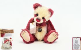 Charlie Bears Minimo Collection Ltd and Numbered Edition Fully Jointed Minimo Panda Bear ( Blossom