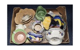 A Large Mixed Collection Of Mixed Ceramics Over 25 items to include mainly Maling lustre wear.