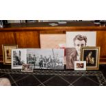 Collection of Modern Framed Pictures including canvas prints, James Dean,