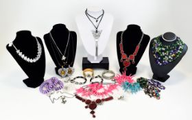 A Large Mixed Collection Of Contemporary Costume Jewellery Approx 27 items in total to include
