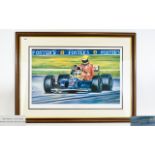 Michael Goodliff Artist Pencil Signed Ltd and Numbered Edition Colour Print. Titled ' Nigel
