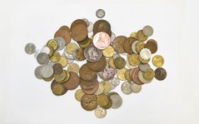 A Mixed Collection Of Coins A large bag of mixed vintage European coins to include 1919 British