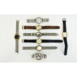 A Collection of Gents Wrist Watches ( 8 ) Eight In Total.