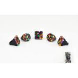 A Collection Of Plastic Statement Rings Approx 42 in total,