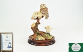 Border Fine Arts Members Only Hand Made and Signed Group Figure ' A Watchful Eye ' Model No S0C8.