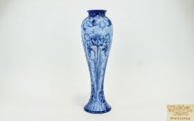 William Moorcroft Signed Florian Ware Elegant and Tapered Vase 'Tulip' design reg no 326468.