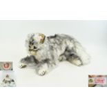 Steiff - Vintage Ltd and Numbered Edition Lizzy Maine Coon Cat - Tabby White,