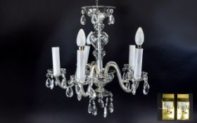 Cut Glass Chandelier Contemporary ceilin