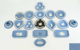 Wedgwood Blue Jasperware Collection of V