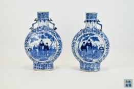 Chinese Qianlong Pair Of Blue And White