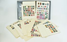 Album and Leaves of Stamps mostly North