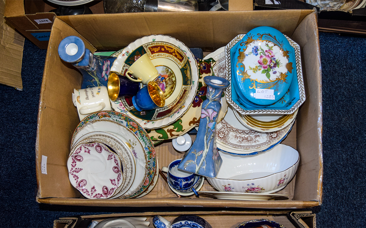 Box of Assorted Pottery.