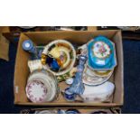 Box of Assorted Pottery.