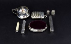 An Antique Collection of Small Silver Items ( 7 ) In Total.