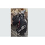 Set of Maxfli Golf Clubs and Carry Bag