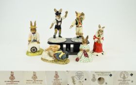 A Royal Doulton Collection of Hand Painted Bunnykins Figures ( 6 ) Six In Total.