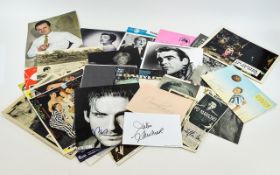 Film Autographs - superb collection mainly top names including James Stewart, Cary Grant, Sean