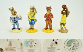 Royal Doulton - Special Ltd and Numbered Edition Hand Painted Bunnykins Figures ( 4 ) In Total.