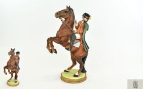 Beswick Seated Horse Figure ' Connoisseur Series Horses ' Highway Man - Matt,