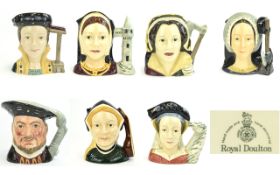 Royal Doulton Character Jugs The Complete Set Of Henry VIII And His Six Wives. 1.