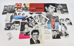 Pop Autographs Collection - Super collection to include Johnny Burnette, Elton John.Troggs, Bobby