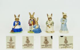 Royal Doulton Early Hand Painted Bunnykins Figures ( 4 ) Four In Total.