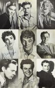 A Good Collection of 1950's - 1960's High Gloss Film Star Autograph Portraits Black and White Real