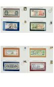 A Collection of Franklin Mint Sealed Banknotes of all Nations (8) in total.