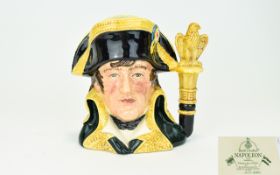 Royal Doulton Ltd and Numbered Edition Character Jug ' Napoleon ' Style One, Handle - Eagle.