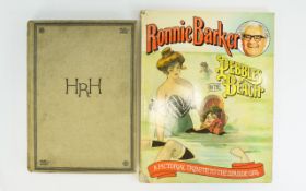Autographed Ronnie Barker Book Pebbles On The Beach Paperback book by Ronnie Barker 'A pictorial