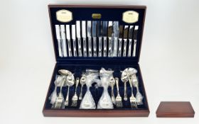 Viners 58 Piece Canteen of Cutlery. Service for 8 persons. 'Harley Elegance'.