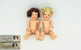 Vintage Boxed Baby Rosebud Dolls By Miss Rosebud Two in total, each in original boxes.