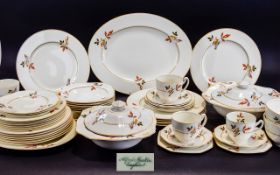Alfred Meakin 'Harmony' Shape Art Deco Flat Ware Service Approx 52 pieces in total, to include two