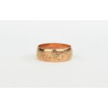 Ladies 22ct Rose Gold Wedding Band. Hallmark Birmingham 1916. 3.4 grams. Ring size P.