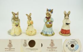 A Good Collection of Vintage Hand Painted Bunnykins Figures ( 4 ) Four In Total.