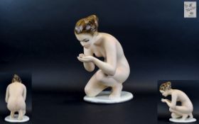 Favaro Cecchetto (Bossano Italy) High Quality Large Figurine circa 1940.