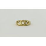 Child's 9ct Gold Set 3 Stone Diamond Ring. Fully Hallmarked.