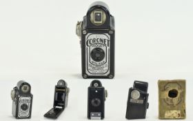 Coronet - Midget 16mm Film Pocket Bakelite Camera. Produced Between 1934 - 1943.