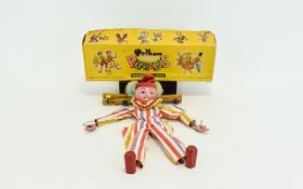 Pelham Handmade Puppet. S.S. Clown, with Box. c.1970. Good Condition. 12 Inches Tall.