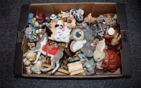 Mixed Lot of Ceramics to include animals, horse etc...