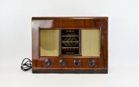 MId 20thC Bush Radio Type AC11, mahogany case.