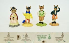 Royal Doulton Collection of Hand Painted Ltd and Numbered Edition Bunnykins Figures ( 4 ) Four In