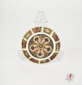 Royal Crown Derby Old Imari Patterned Pin Dish. c.1997. 4.25 Inches Diameter.