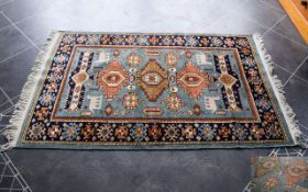 Turkish Very Good 1970's Woollen Close Stitched Rug of Excellent Proportions and Design - Please