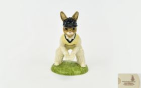 Royal Doulton Hand Painted Special Edition Bunnykins Figure ' Wicket Keeper Bunnykins ' DB150.