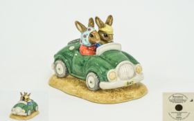 Royal Doulton Hand Painted Ltd and Numbered Edition Bunnykins Group Figure ' Day Trip Bunnykins '