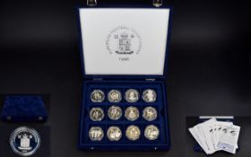 Royal Mint European Championship Commemorative Collection of Silver Proof Coins - Mint.