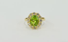 Multi Colour Sapphire Flower Ring, pear cut sapphires of green, orange, yellow, blue, pink and