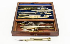 An Early 20th Century Boxed Draughtsman Set.
